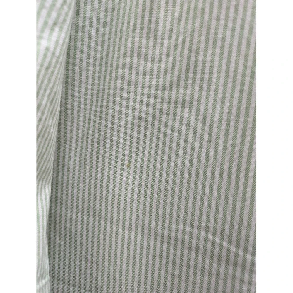 Tommy Hilfiger Short Sleeve Button Down Shirt‎ Mens XXL Green White Striped